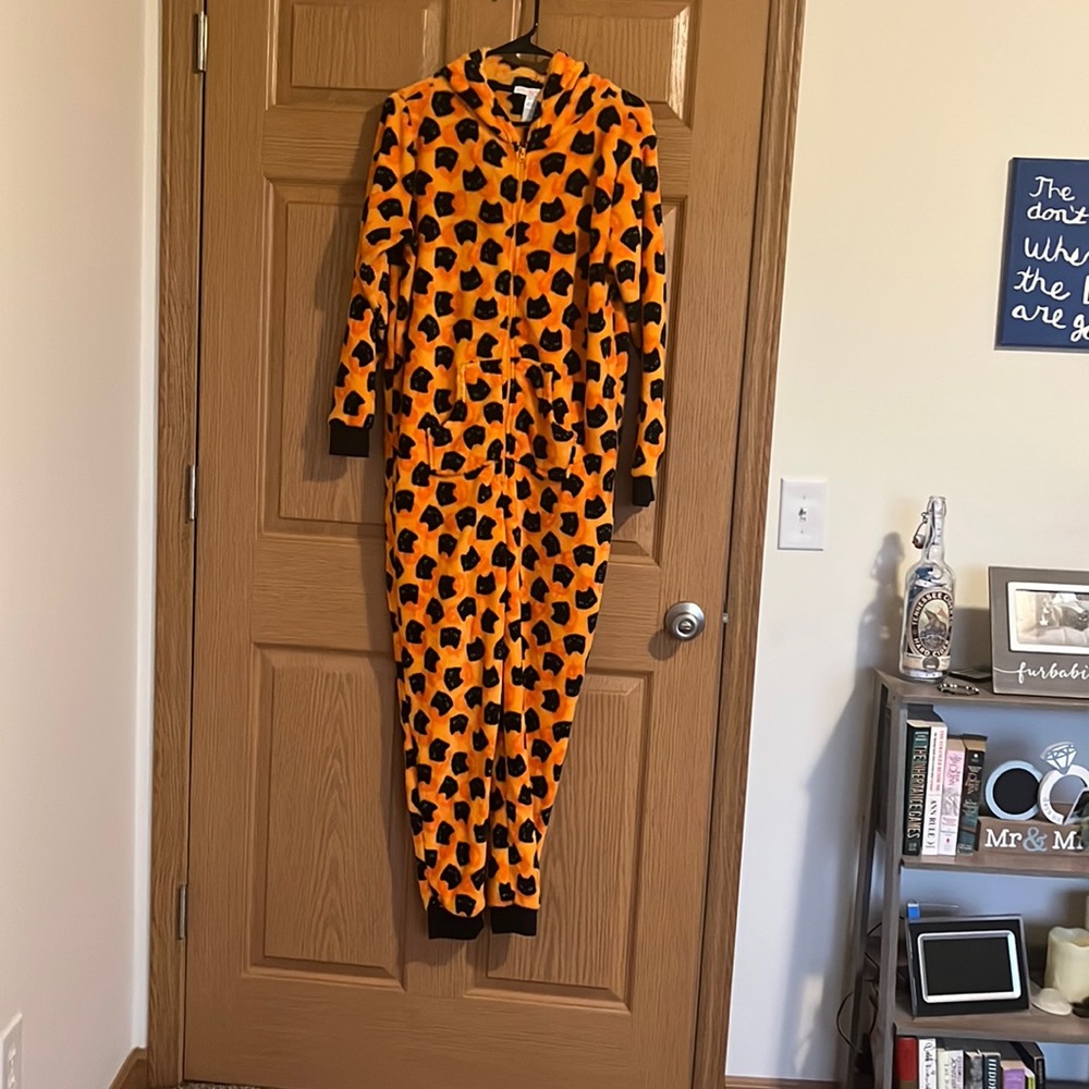 Black cat onesie
